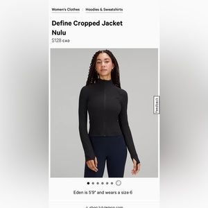 LULULWEMON define Cropped Jacket
Nulu